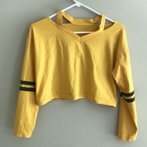 Cropped Yellow Sweatshirt